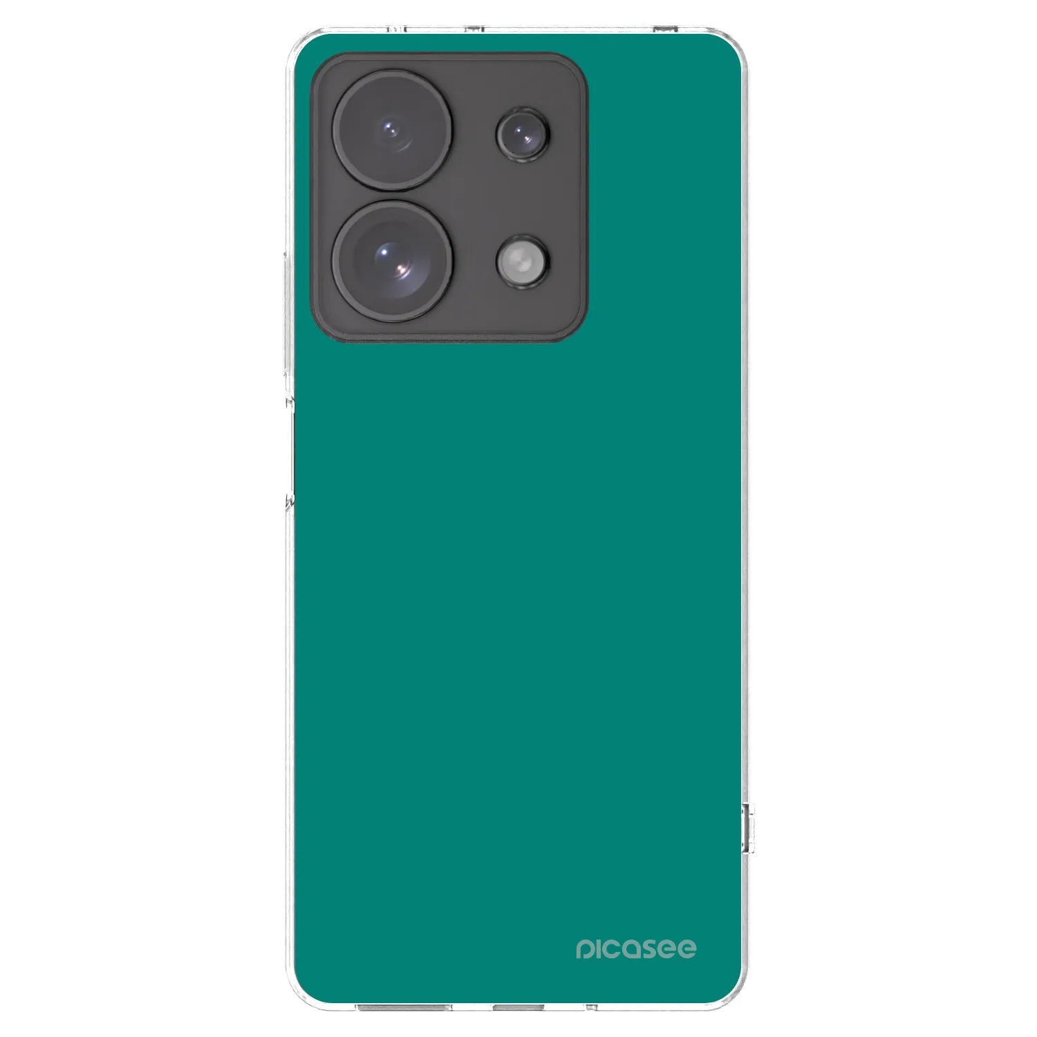 Picasee silikonový průhledný obal pro Xiaomi Redmi Note 13 Pro 4G - Emerald Mist