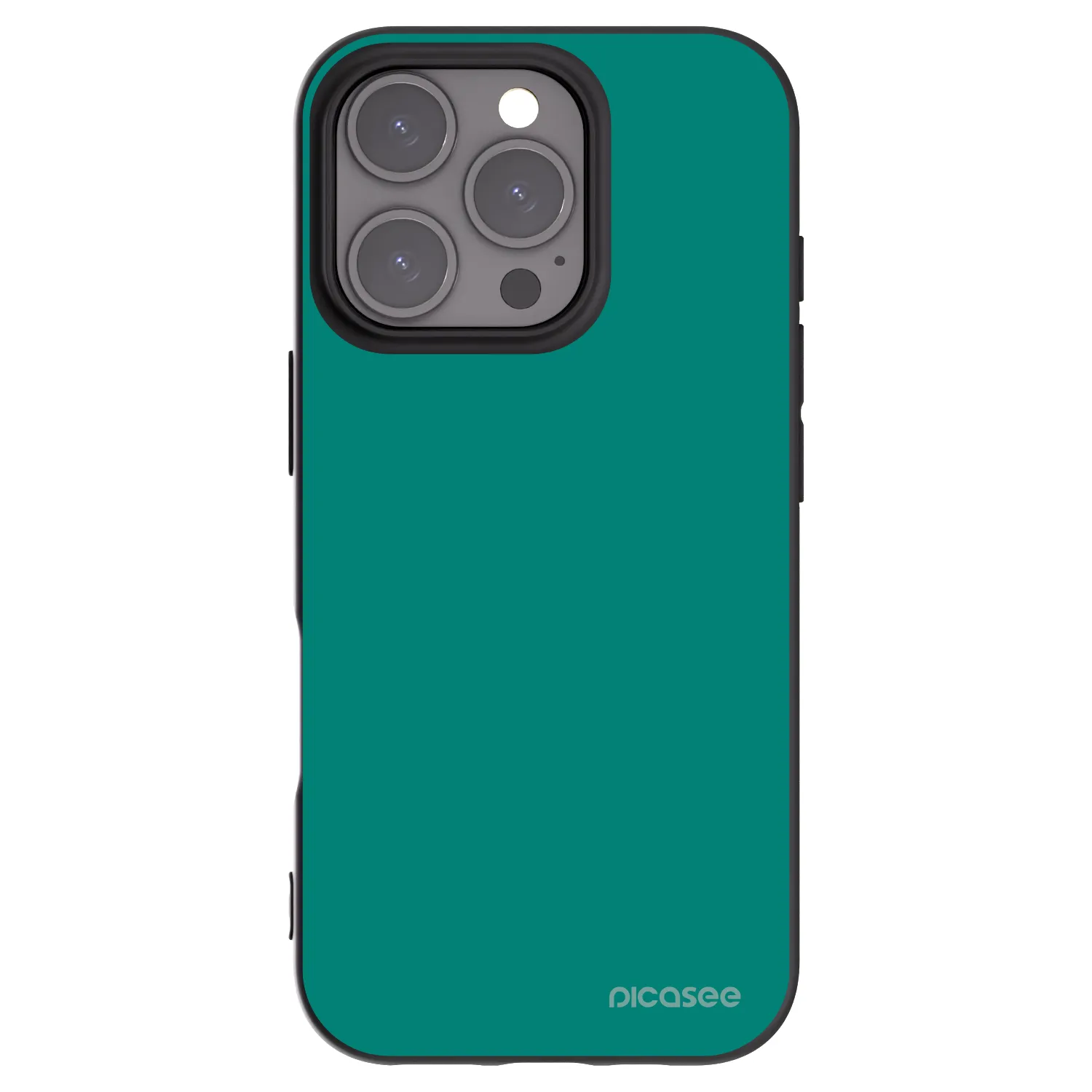 Picasee silikonový černý obal pro Apple iPhone 16 Pro - Emerald Mist