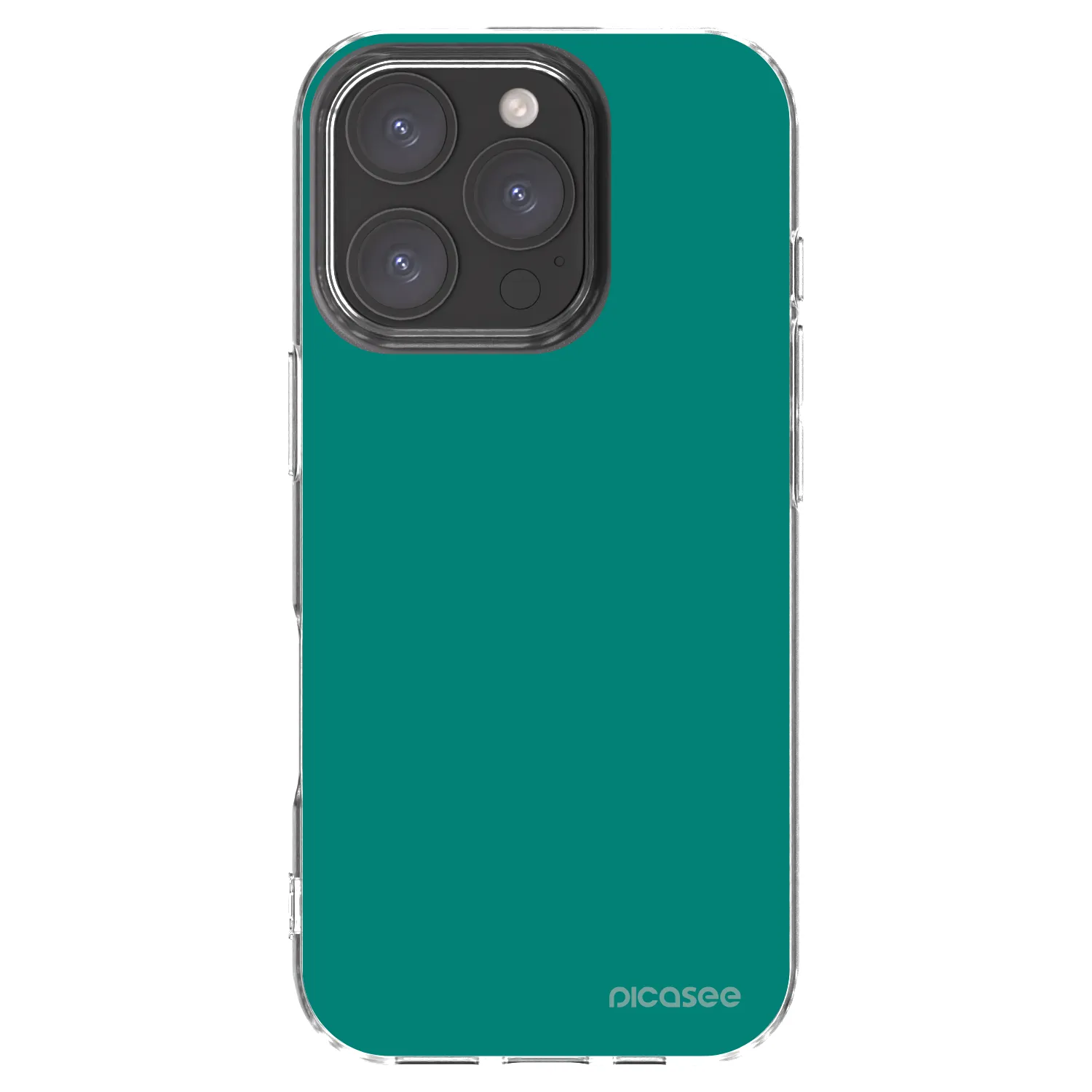 Picasee silikonový průhledný obal pro Apple iPhone 16 Pro - Emerald Mist