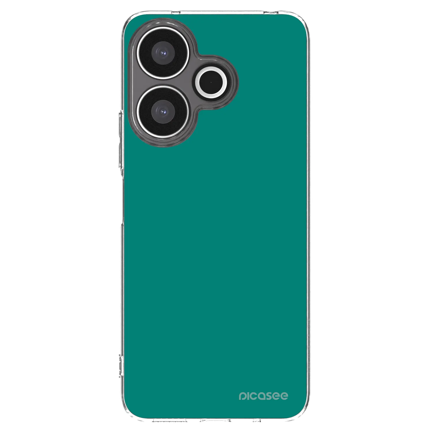 Picasee silikonový průhledný obal pro Xiaomi Redmi 13 4G - Emerald Mist