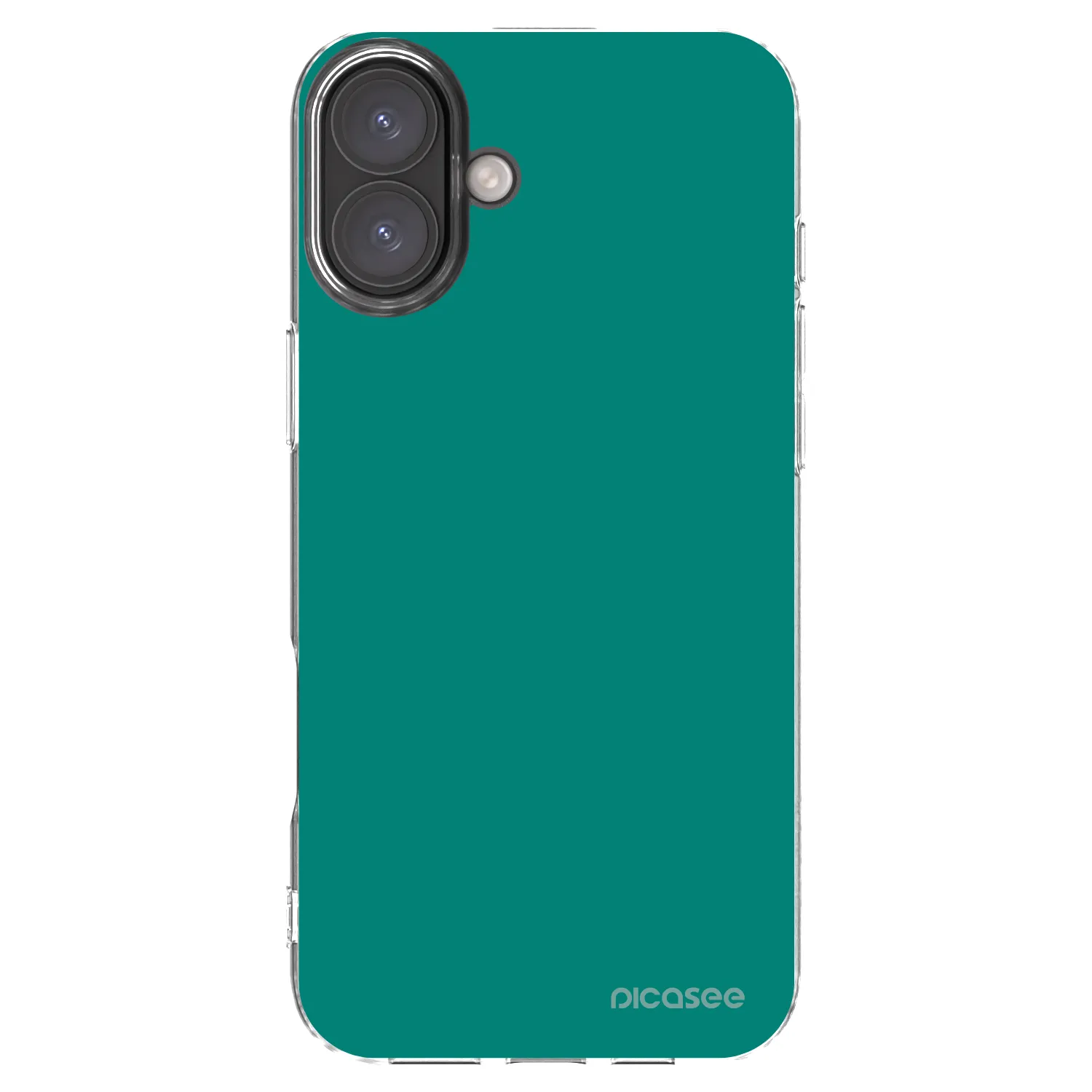 Picasee silikonový průhledný obal pro Apple iPhone 16 Plus - Emerald Mist