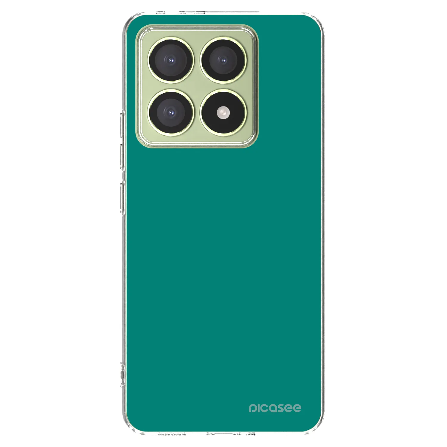 Picasee silikonový průhledný obal pro Xiaomi 14T - Emerald Mist