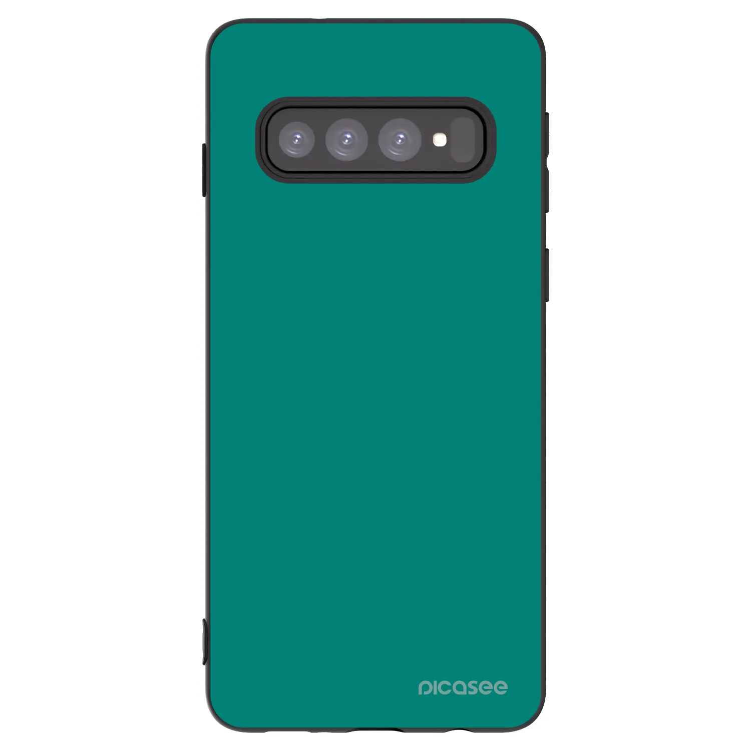 Picasee silikonový černý obal pro Samsung Galaxy S10 G973 - Emerald Mist