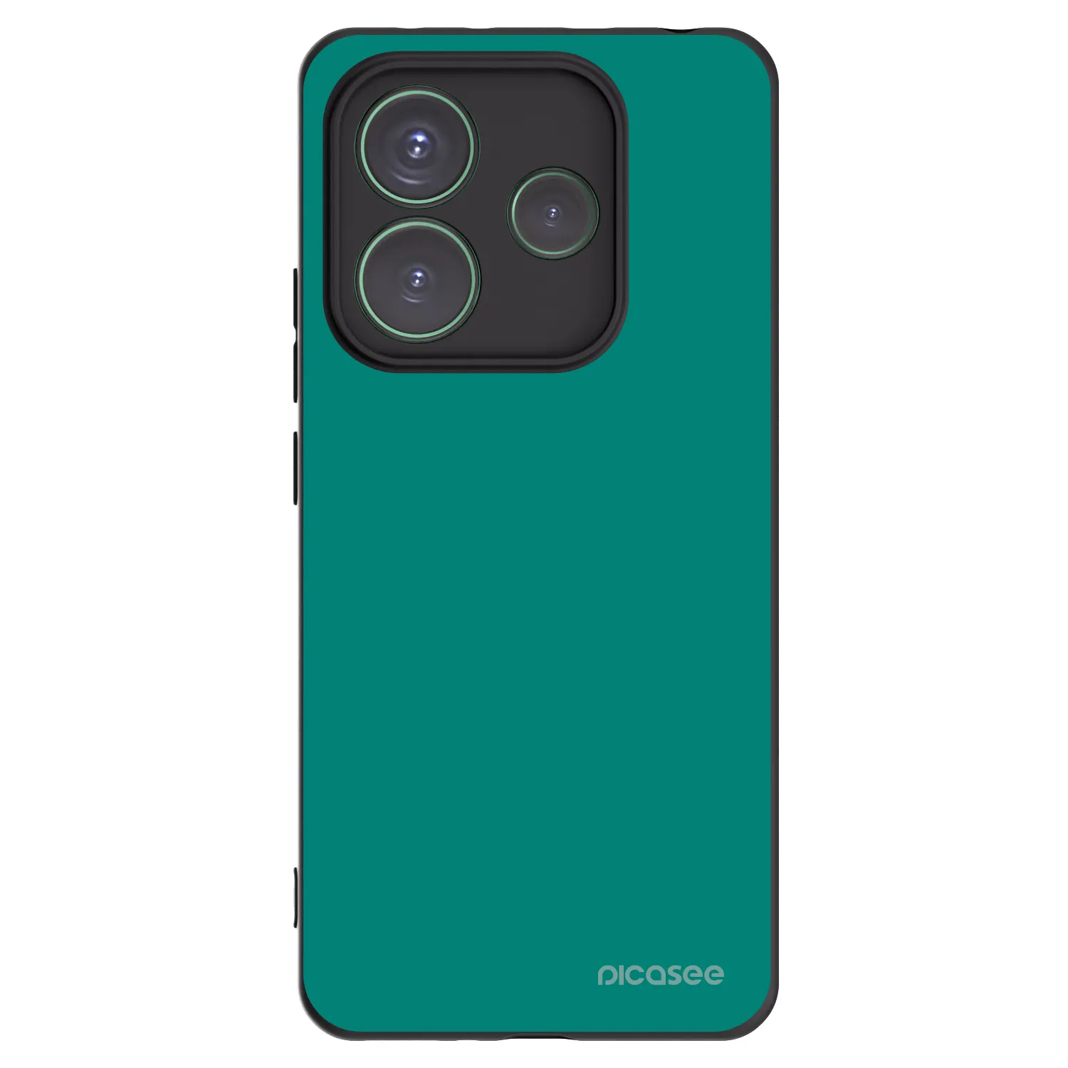 Picasee silikonový černý obal pro Xiaomi Redmi Note 14 5G - Emerald Mist