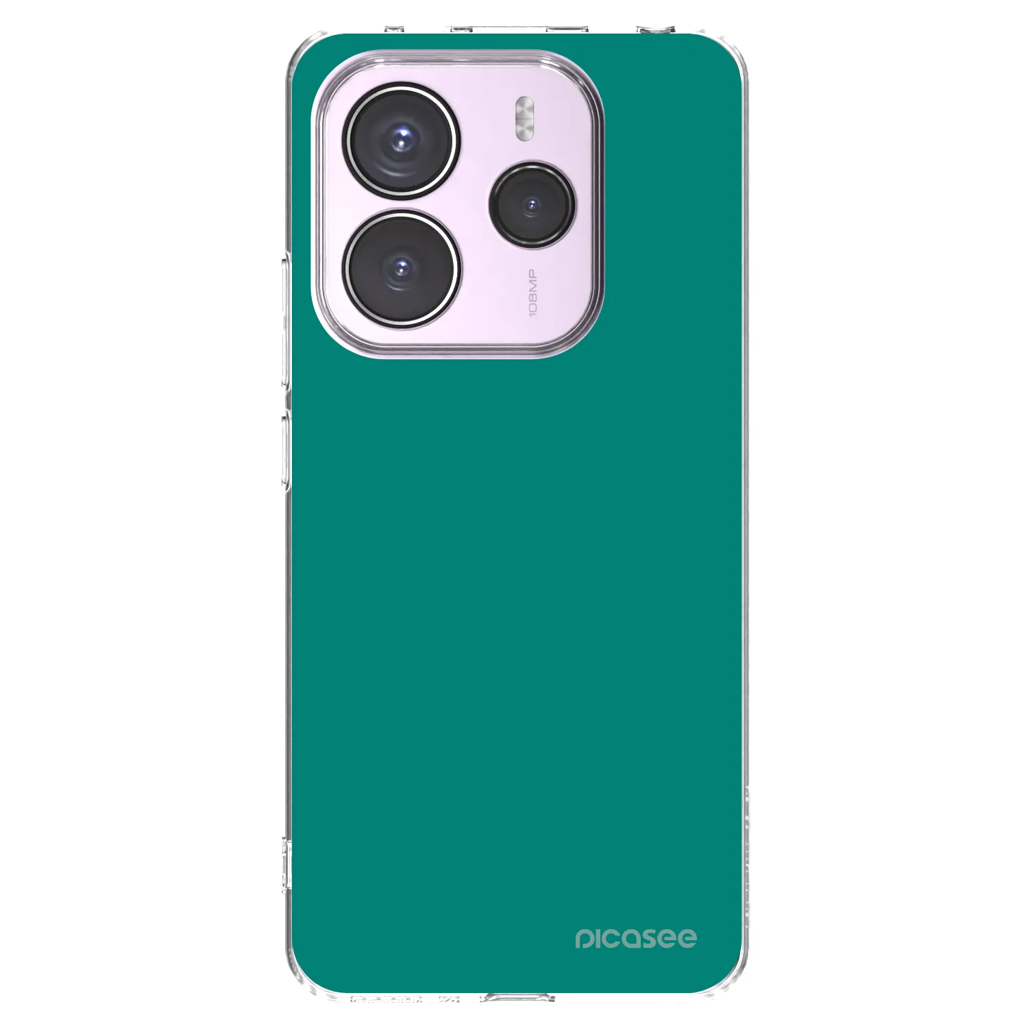 Picasee silikonový průhledný obal pro Xiaomi Redmi Note 14 5G - Emerald Mist