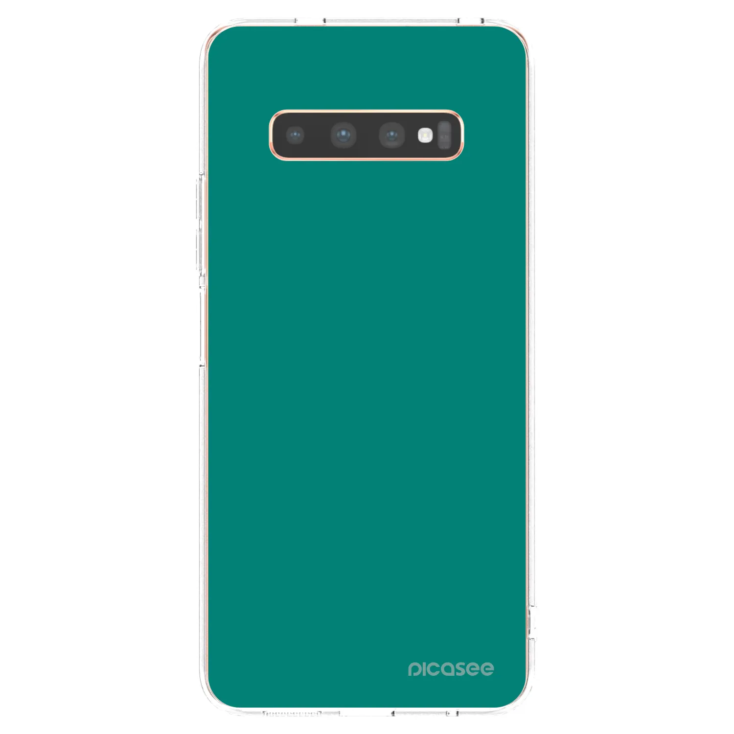 Picasee silikonový průhledný obal pro Samsung Galaxy S10 Plus G975 - Emerald Mist