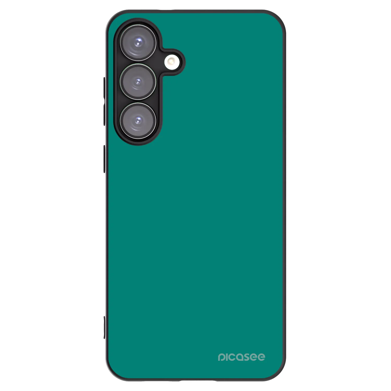 Picasee silikonový černý obal pro Samsung Galaxy S25+ 5G - Emerald Mist