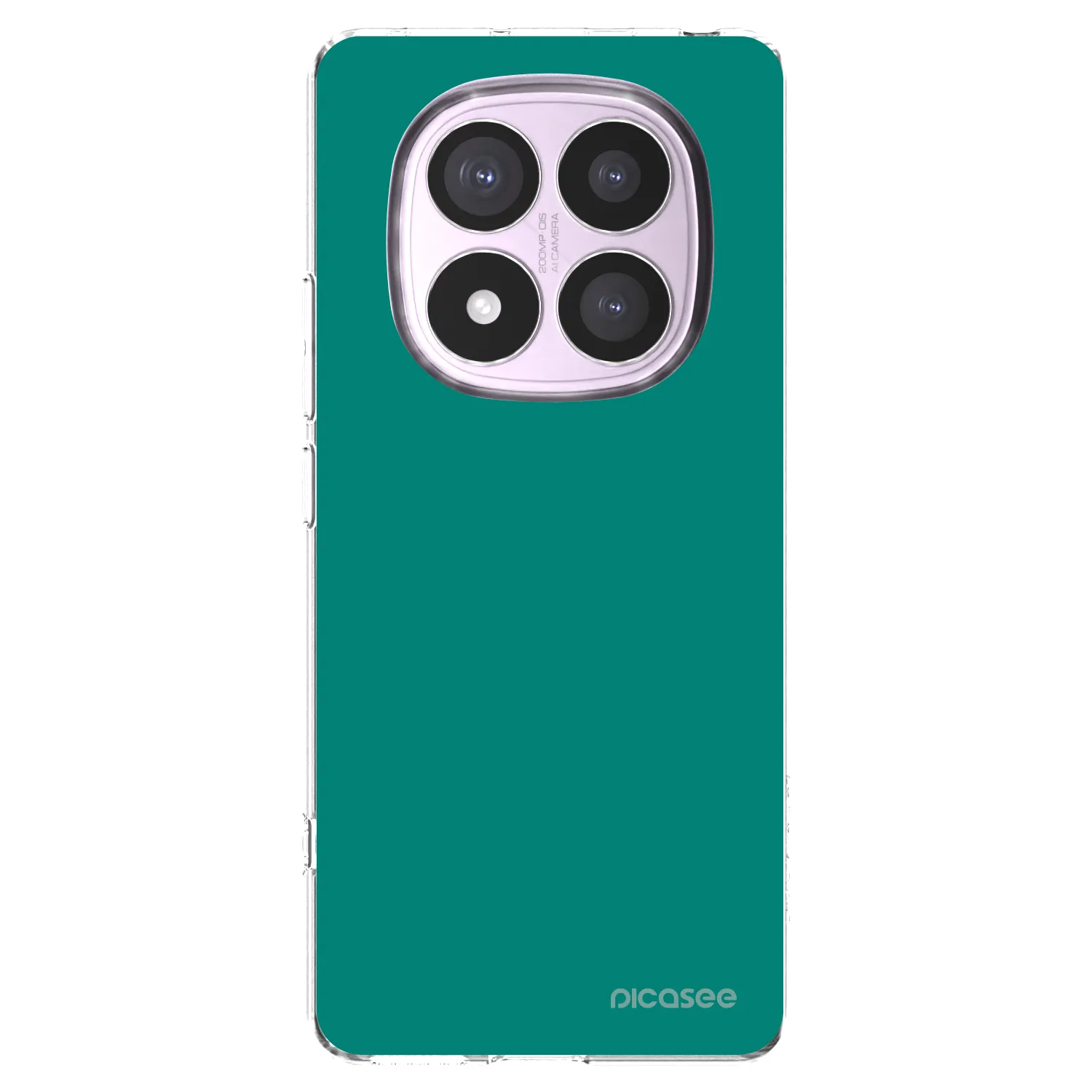 Picasee silikonový průhledný obal pro Xiaomi Redmi Note 14 Pro 4G - Emerald Mist