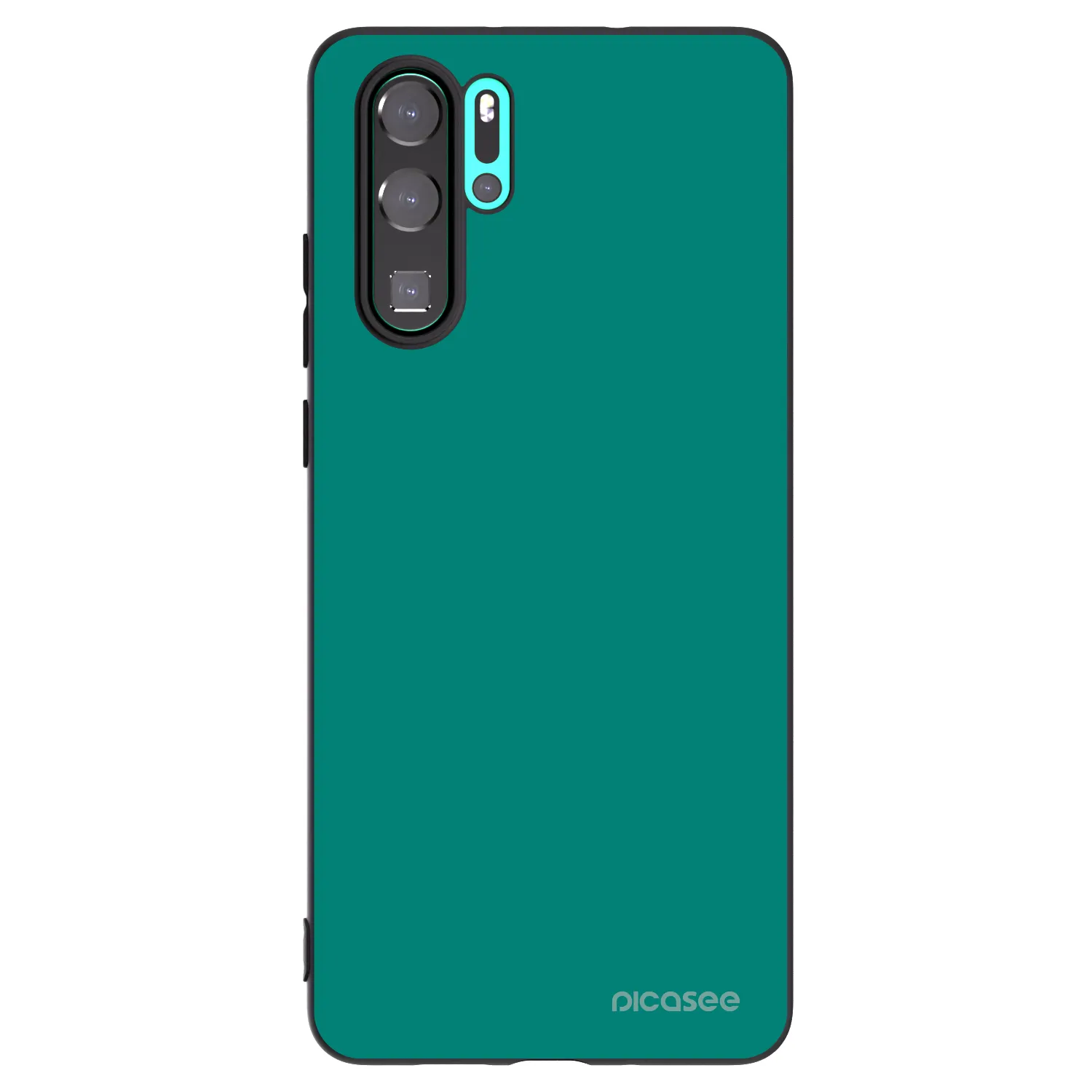 Picasee silikonový černý obal pro Huawei P30 Pro - Emerald Mist