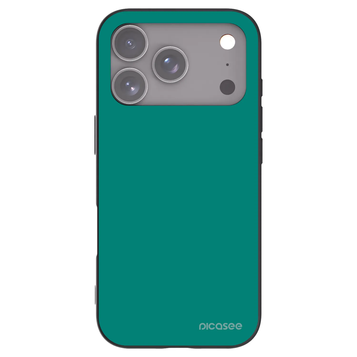 Picasee silikonový černý obal pro Apple iPhone 17 Pro - Emerald Mist