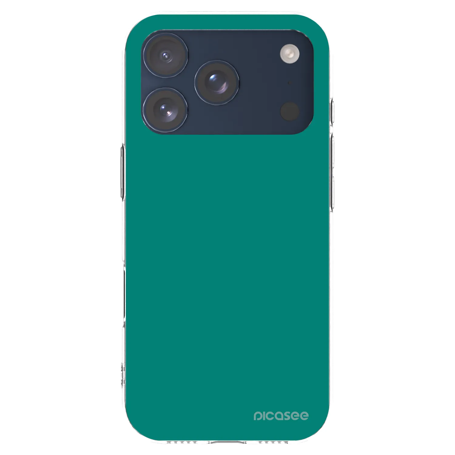 Picasee silikonový průhledný obal pro Apple iPhone 17 Pro - Emerald Mist