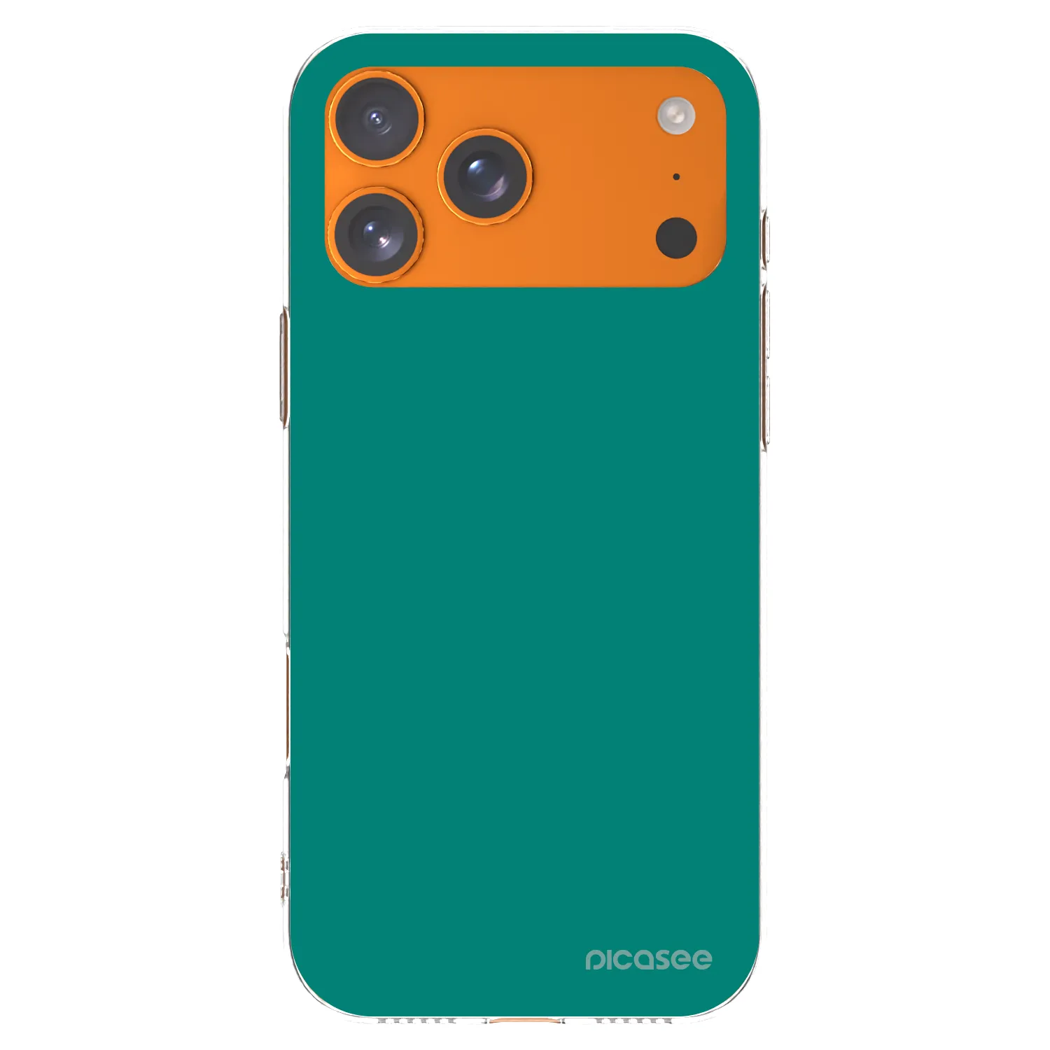 Picasee silikonový průhledný obal pro Apple iPhone 17 Pro Max - Emerald Mist
