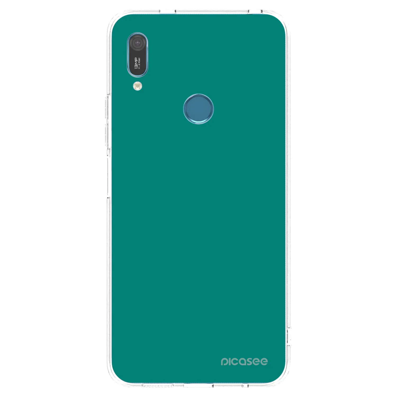Picasee silikonový průhledný obal pro Huawei Y6 2019 - Emerald Mist