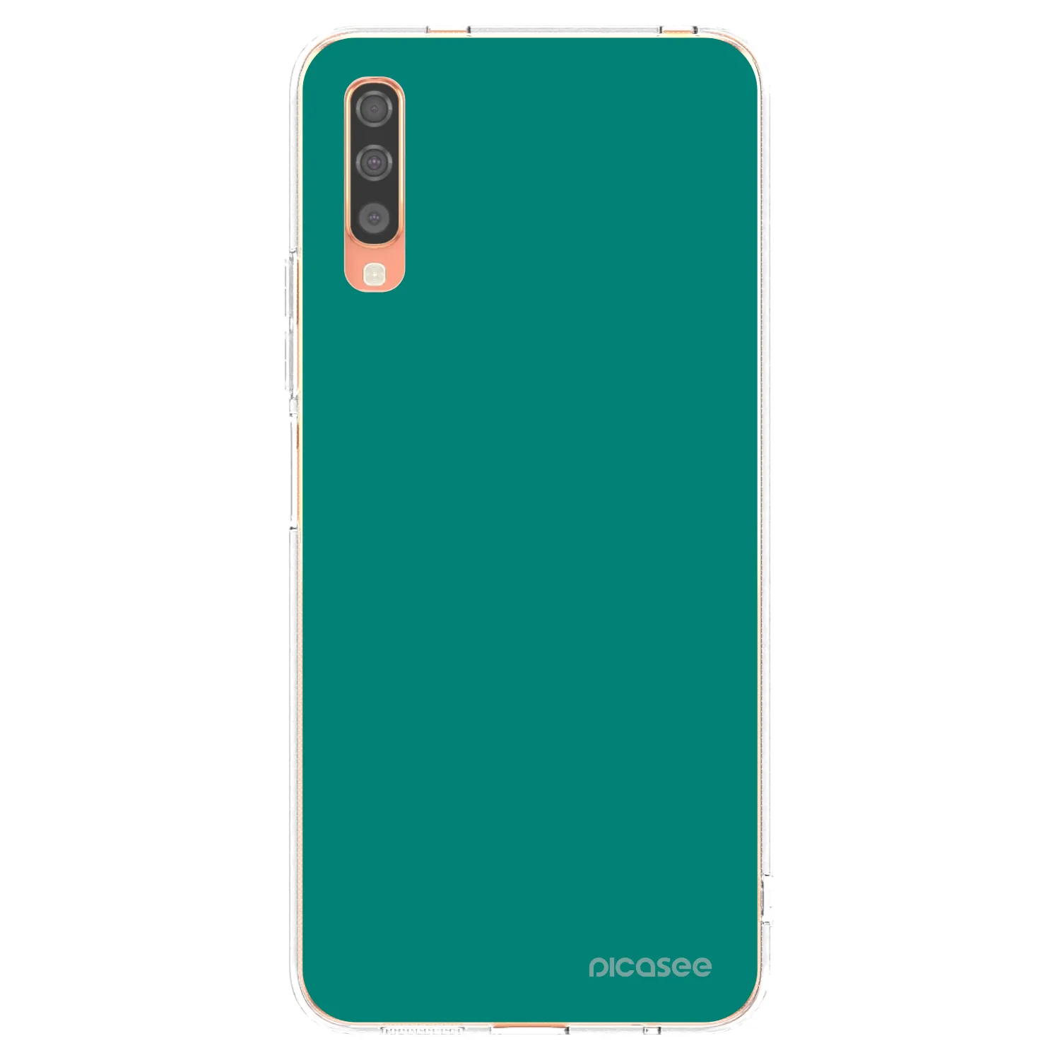 Picasee silikonový průhledný obal pro Samsung Galaxy A70 A705F - Emerald Mist