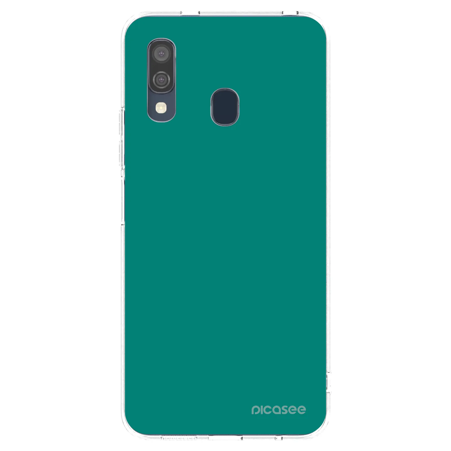 Picasee silikonový průhledný obal pro Samsung Galaxy A40 A405F - Emerald Mist