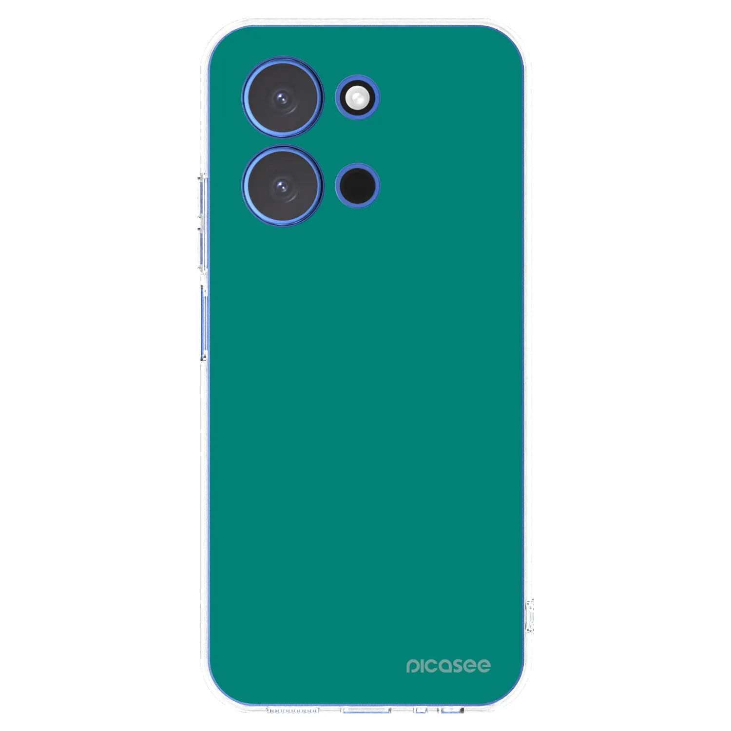 Picasee silikonový průhledný obal pro Xiaomi Redmi 15C 4G - Emerald Mist
