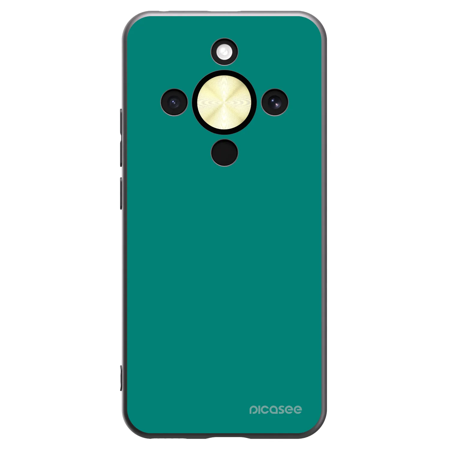 Picasee silikonový černý obal pro Honor Magic8 Lite 5G - Emerald Mist