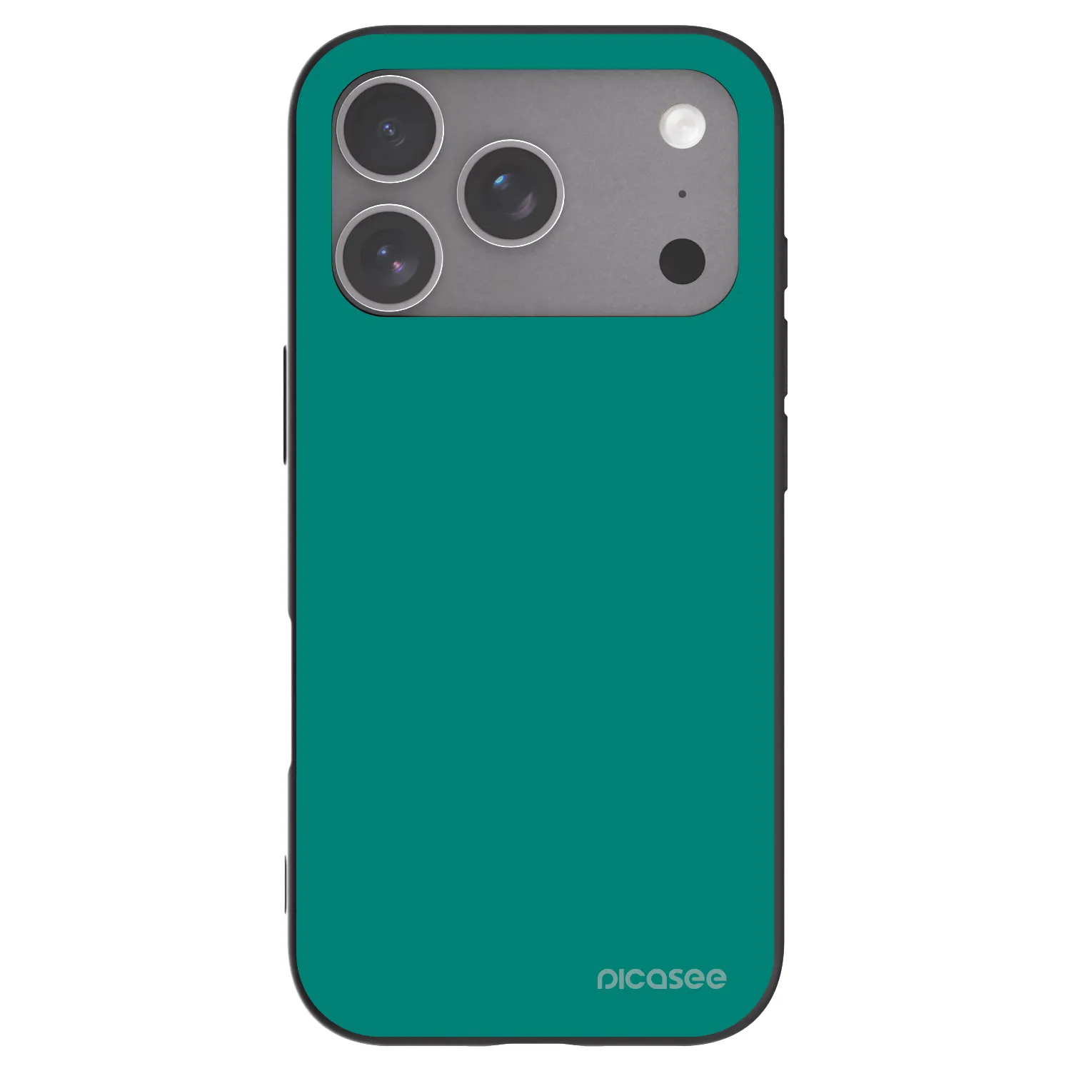 Picasee silikonový černý obal pro Apple iPhone 18 Pro - Emerald Mist