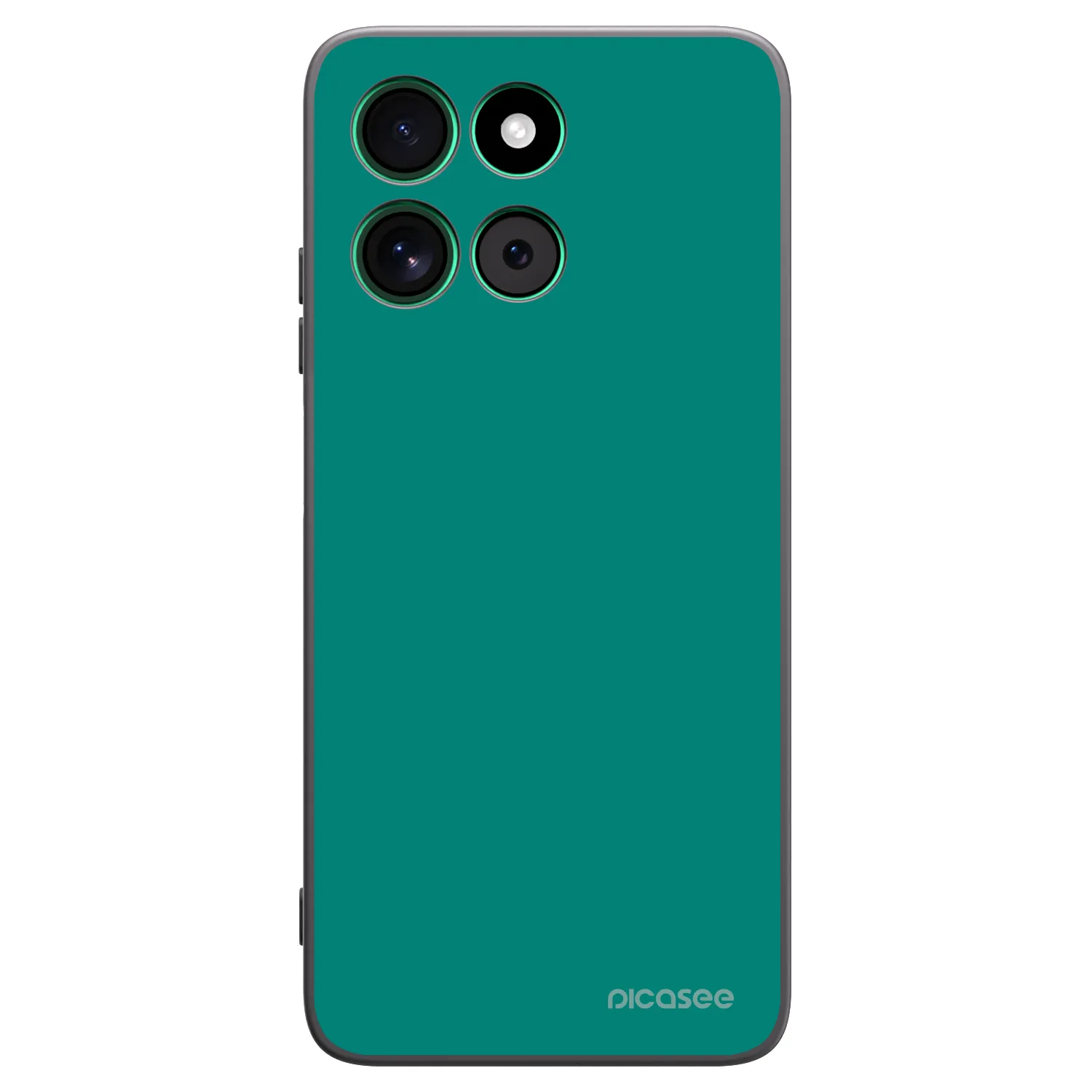 Picasee silikonový černý obal pro Motorola Moto G57 Power - Emerald Mist