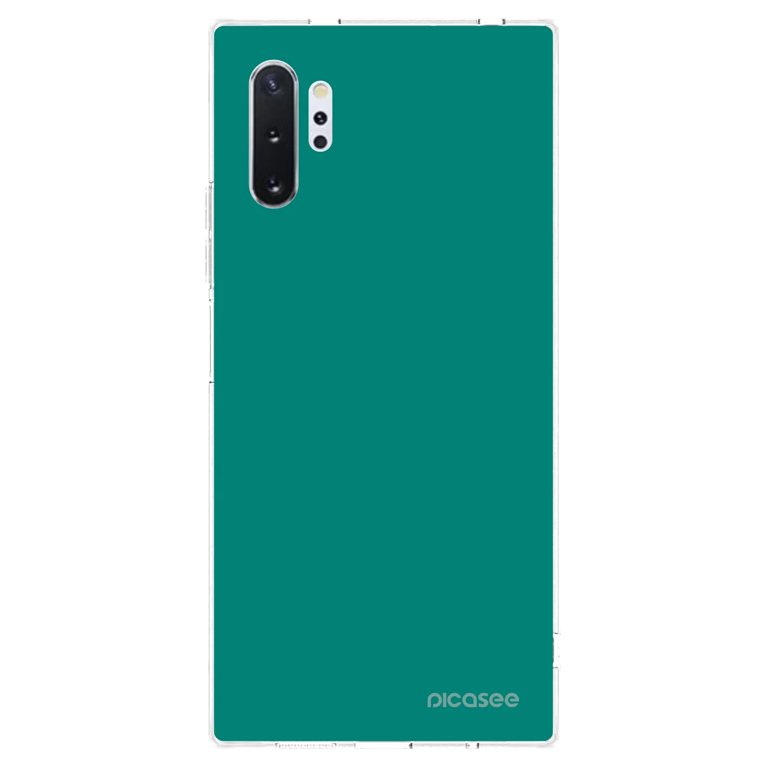 Picasee silikonový průhledný obal pro Samsung Galaxy Note 10+ N975F - Emerald Mist