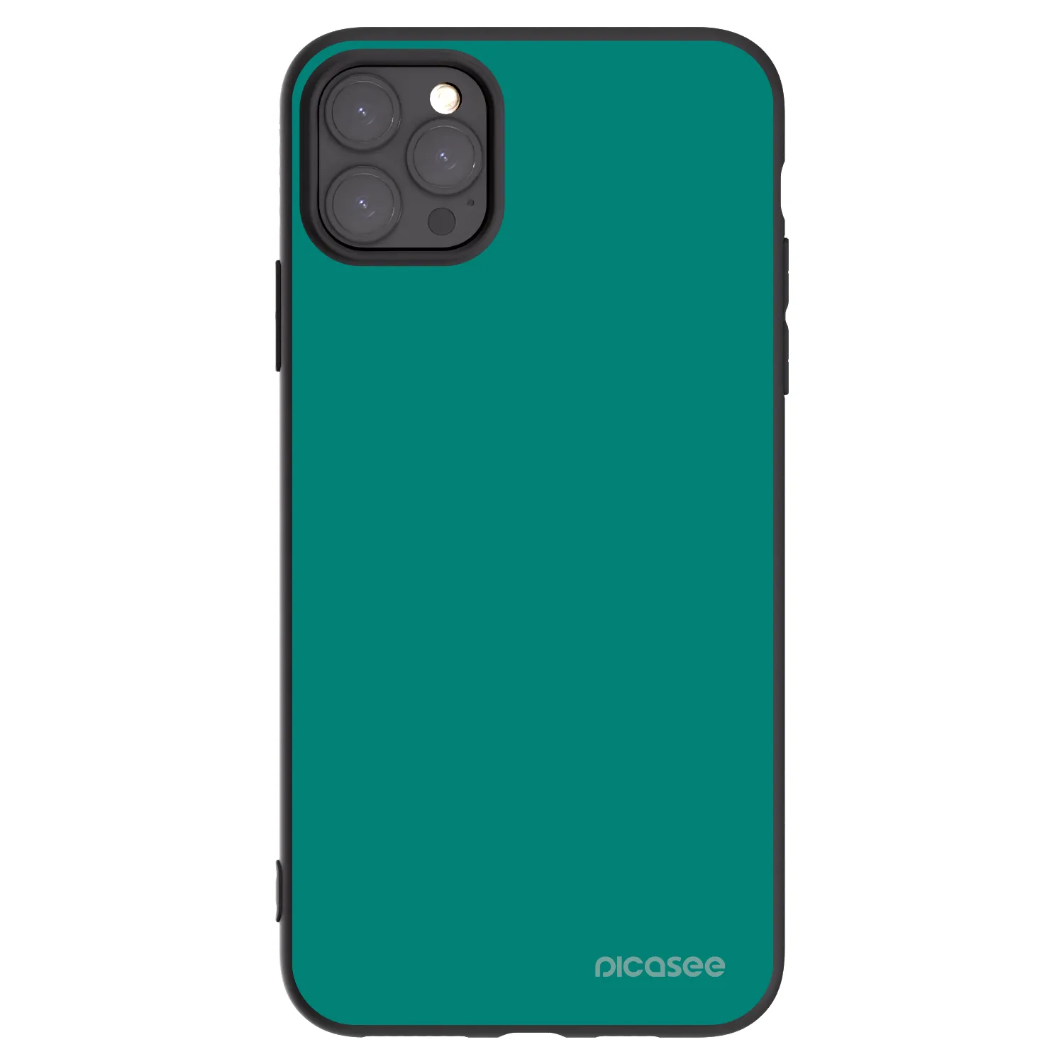 Picasee silikonový černý obal pro Apple iPhone 11 Pro Max - Emerald Mist