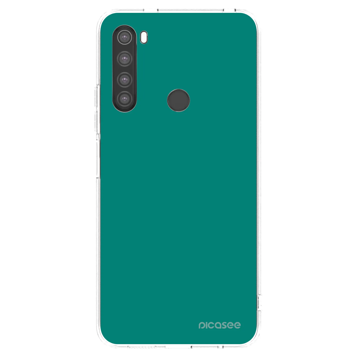 Picasee silikonový průhledný obal pro Xiaomi Redmi Note 8 - Emerald Mist