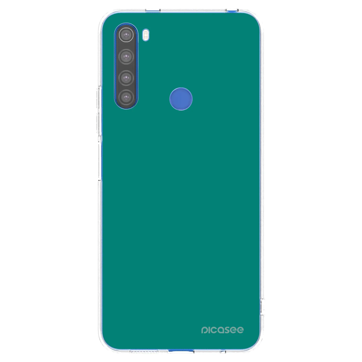 Picasee silikonový průhledný obal pro Xiaomi Redmi Note 8T - Emerald Mist