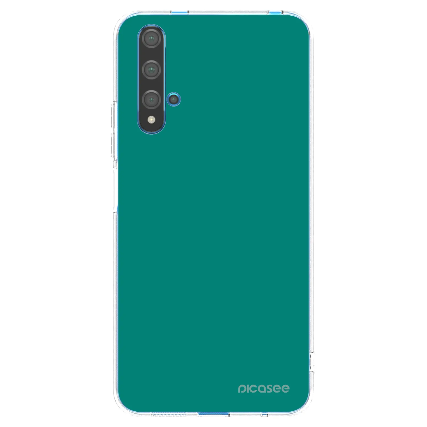 Picasee silikonový průhledný obal pro Huawei Nova 5T - Emerald Mist