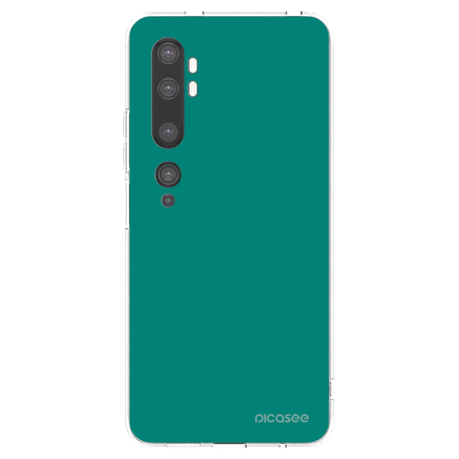 Picasee silikonový průhledný obal pro Xiaomi Mi Note 10 (Pro) - Emerald Mist