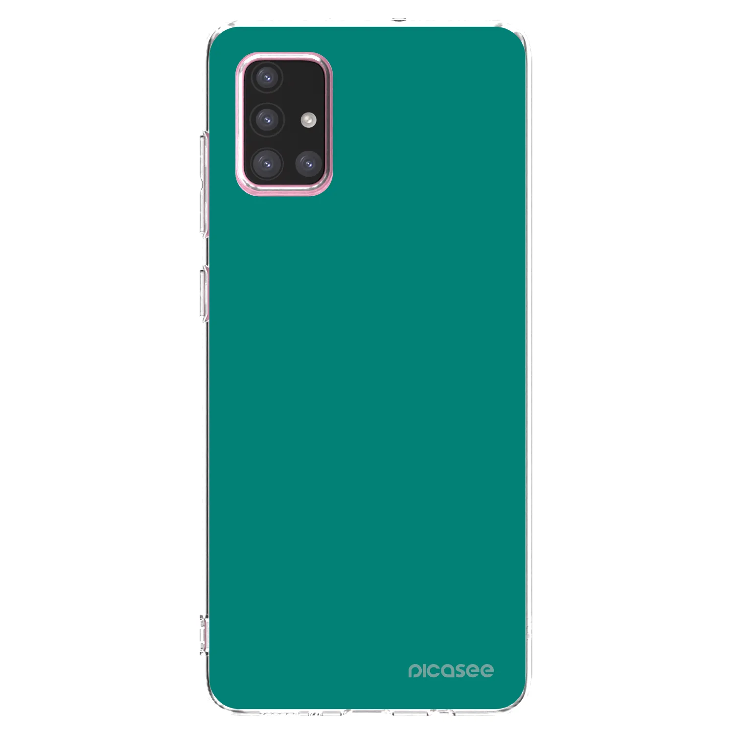 Picasee silikonový průhledný obal pro Samsung Galaxy A71 A715F - Emerald Mist