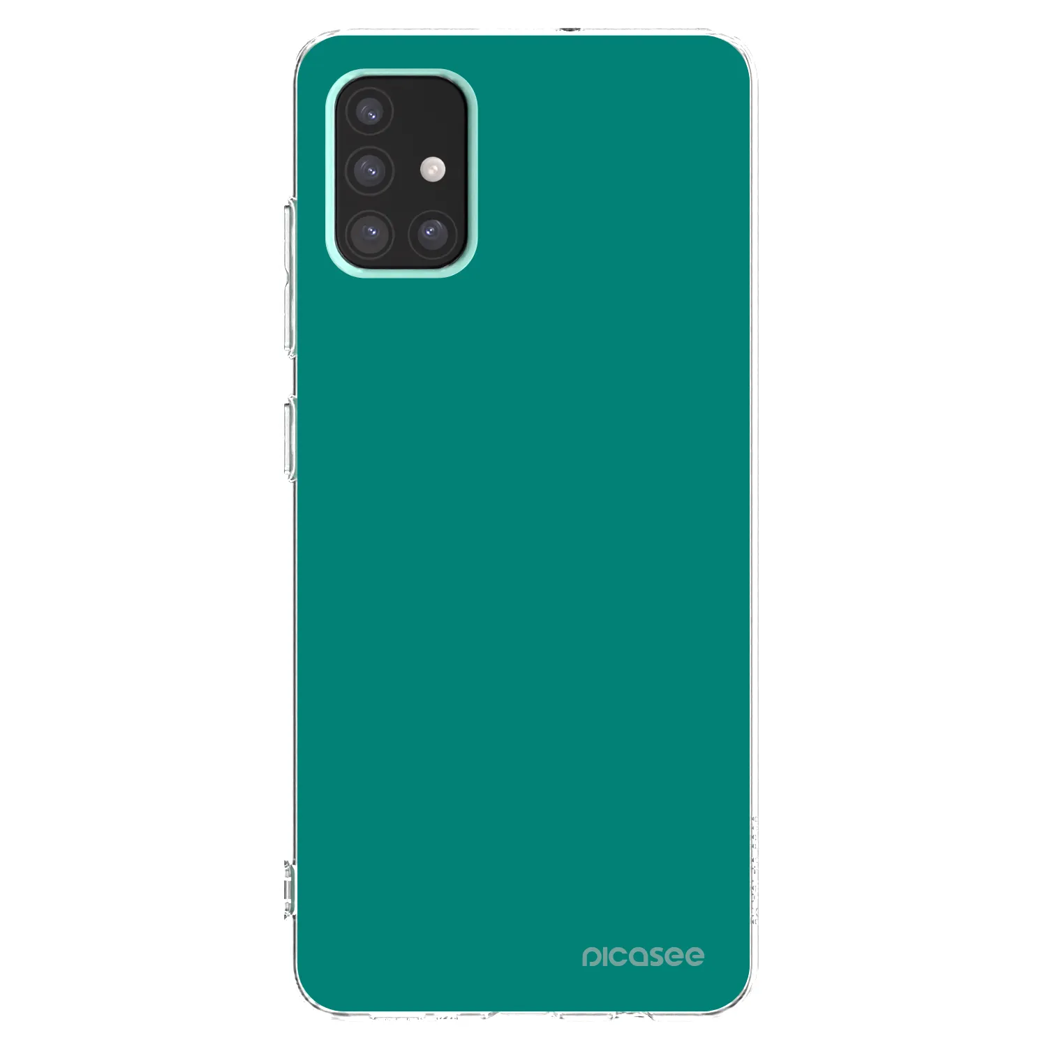 Picasee silikonový průhledný obal pro Samsung Galaxy A51 A515F - Emerald Mist