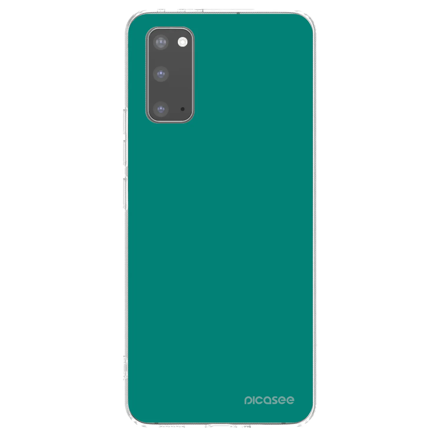 Picasee silikonový průhledný obal pro Samsung Galaxy S20 G980F - Emerald Mist