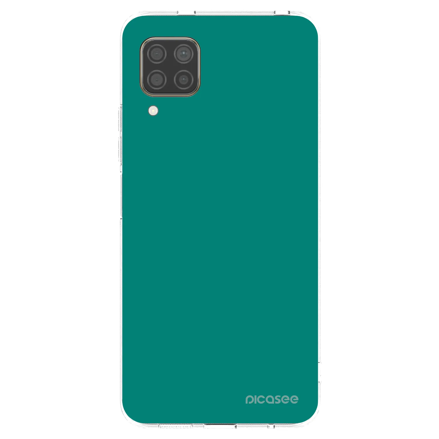Picasee silikonový průhledný obal pro Huawei P40 Lite - Emerald Mist