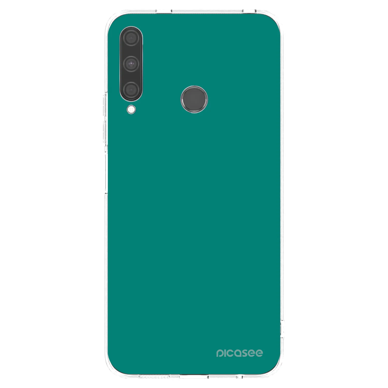 Picasee silikonový průhledný obal pro Huawei P40 Lite E - Emerald Mist