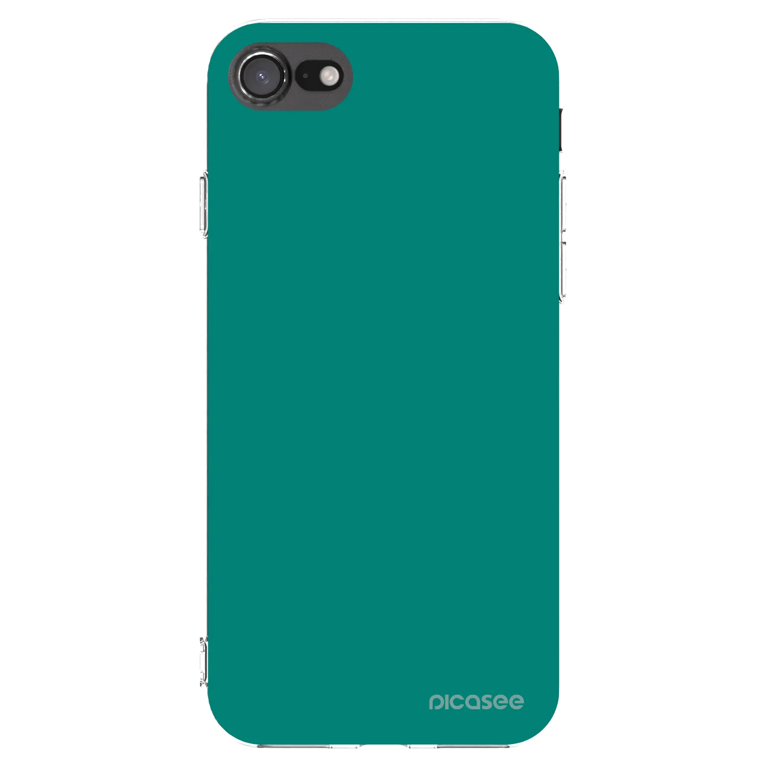 Picasee silikonový průhledný obal pro Apple iPhone SE 2020 - Emerald Mist
