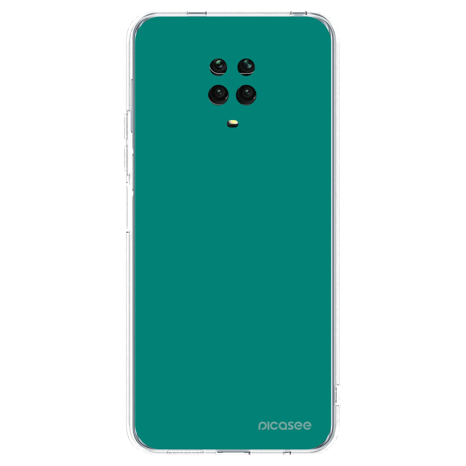 Picasee silikonový průhledný obal pro Xiaomi Redmi Note 9 Pro - Emerald Mist