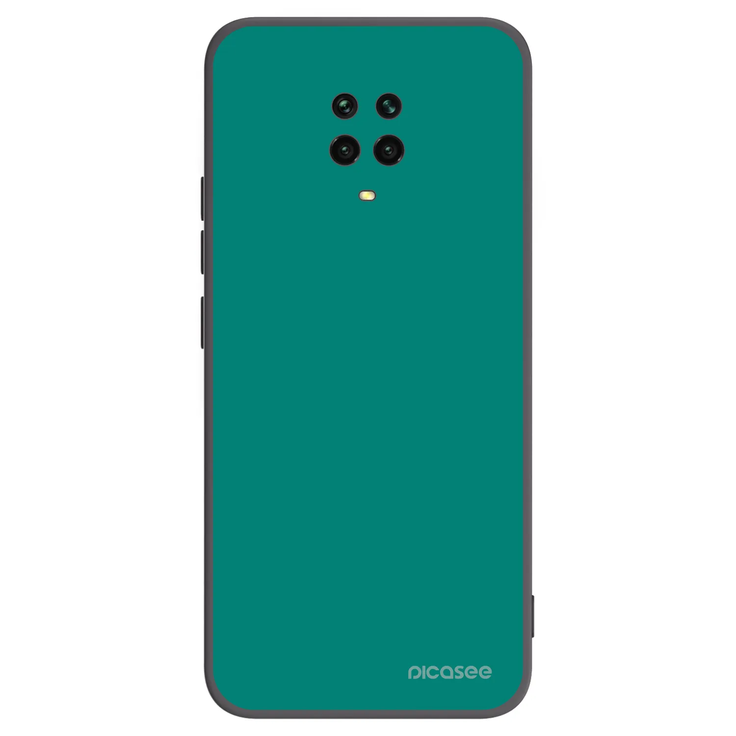 Picasee silikonový černý obal pro Xiaomi Redmi Note 9 Pro - Emerald Mist