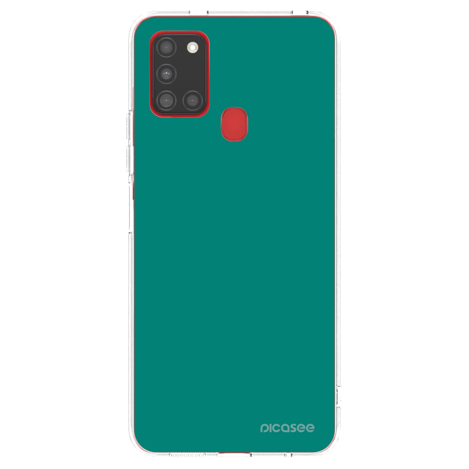 Picasee silikonový průhledný obal pro Samsung Galaxy A21s - Emerald Mist