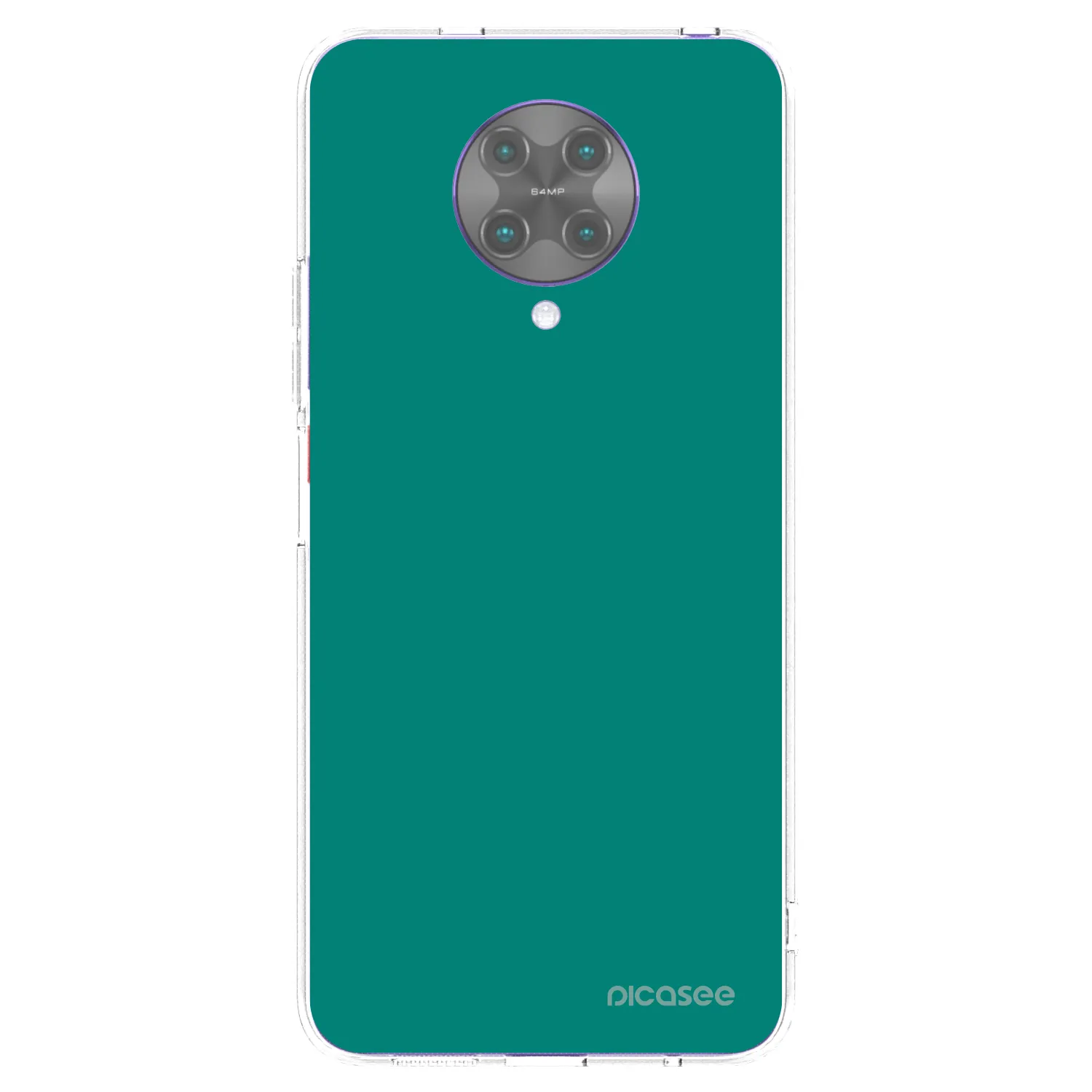 Picasee silikonový průhledný obal pro Xiaomi Poco F2 Pro - Emerald Mist