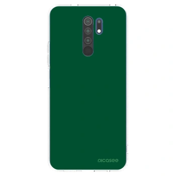 Picasee silikonový průhledný obal pro Xiaomi Redmi 9 - Green Gleam