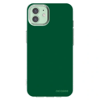 Picasee silikonový průhledný obal pro Apple iPhone 12 - Green Gleam