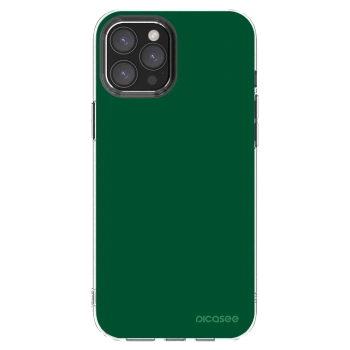 Picasee silikonový průhledný obal pro Apple iPhone 12 Pro Max - Green Gleam