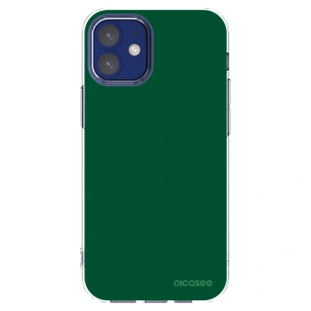 Picasee silikonový průhledný obal pro Apple iPhone 12 mini - Green Gleam