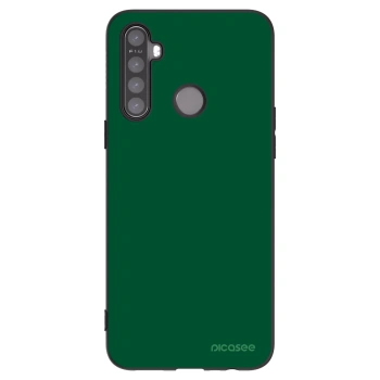 Picasee silikonový černý obal pro Realme 5 - Green Gleam