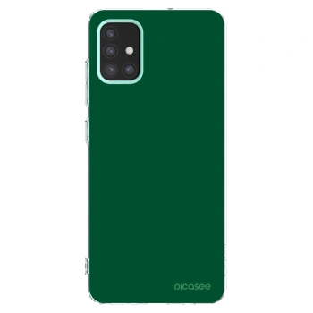 Picasee silikonový průhledný obal pro Samsung Galaxy M31s - Green Gleam