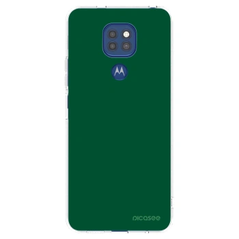Picasee silikonový průhledný obal pro Motorola Moto G9 Play - Green Gleam