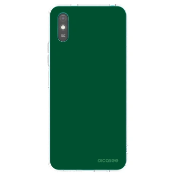 Picasee silikonový průhledný obal pro Xiaomi Redmi 9AT - Green Gleam