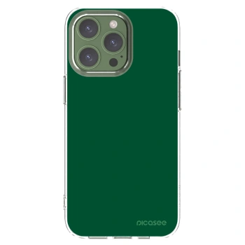 Picasee silikonový průhledný obal pro Apple iPhone 13 Pro - Green Gleam
