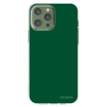 Picasee silikonový průhledný obal pro Apple iPhone 13 Pro Max - Green Gleam