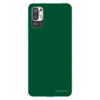 Picasee silikonový průhledný obal pro Xiaomi Redmi Note 10 5G - Green Gleam